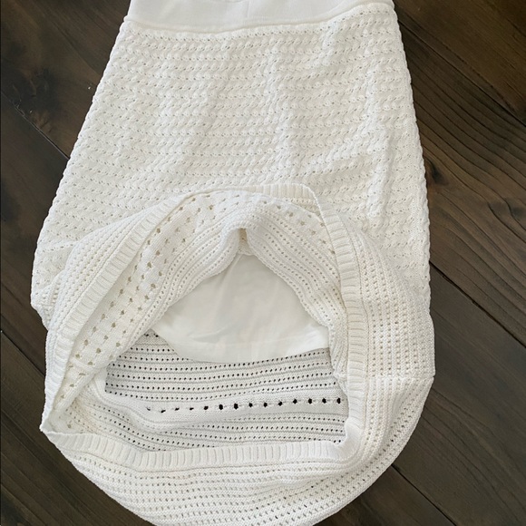Aritzia Wilfred Heirloom White Knit Aline Skirt - Picture 4 of 9